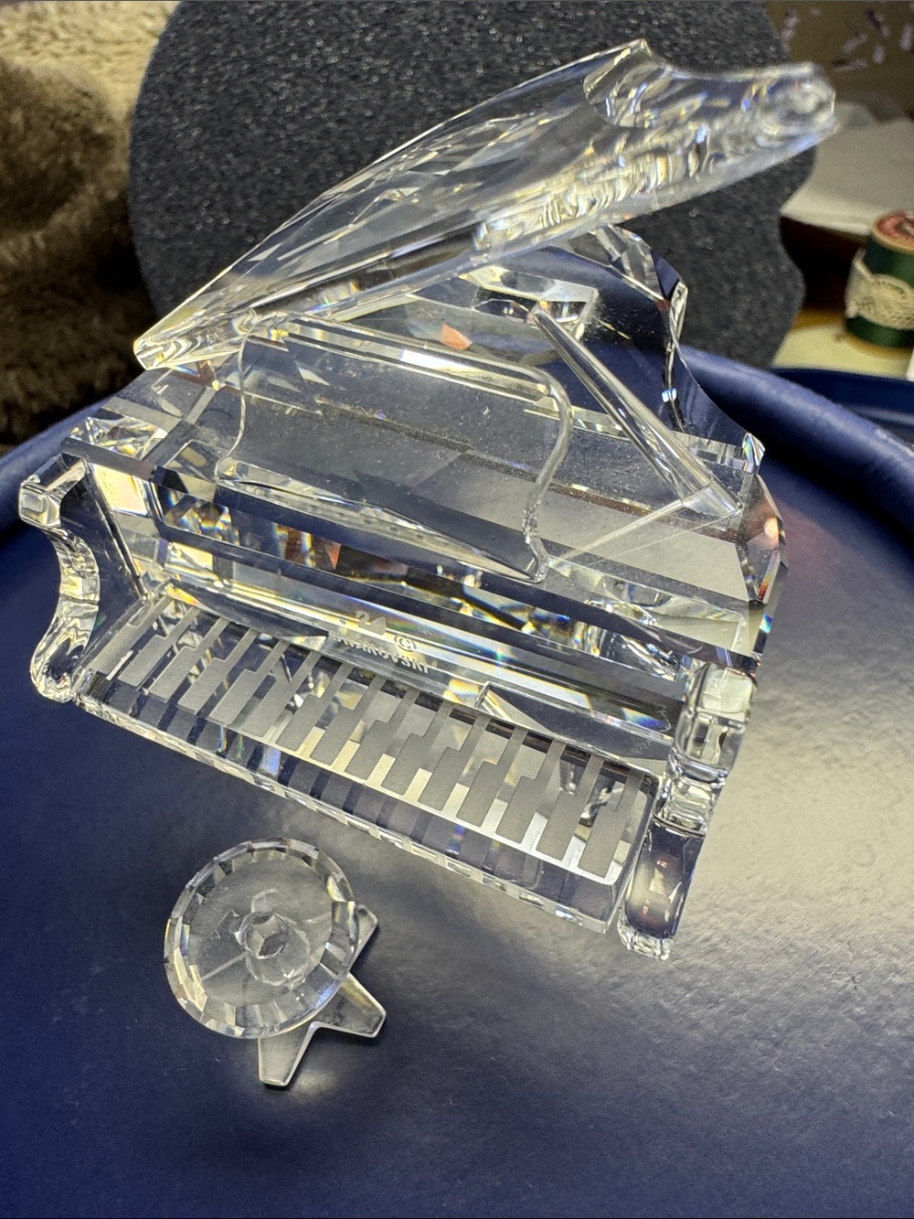 Swarovski Crystal Grand Piano Figurine Clear